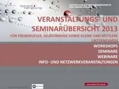 Seminar- und Veranstaltungsprogramm 2013 für kleine und mittlere Unternehmen